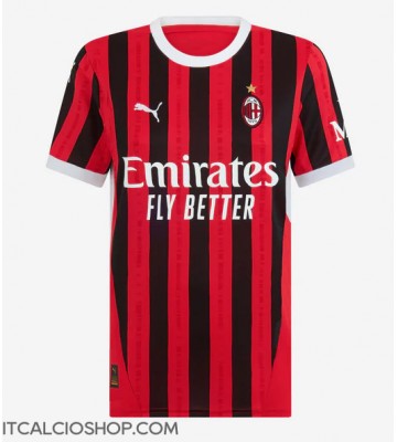 AC Milan Prima Maglia Femmina 2024-25 Manica Corta